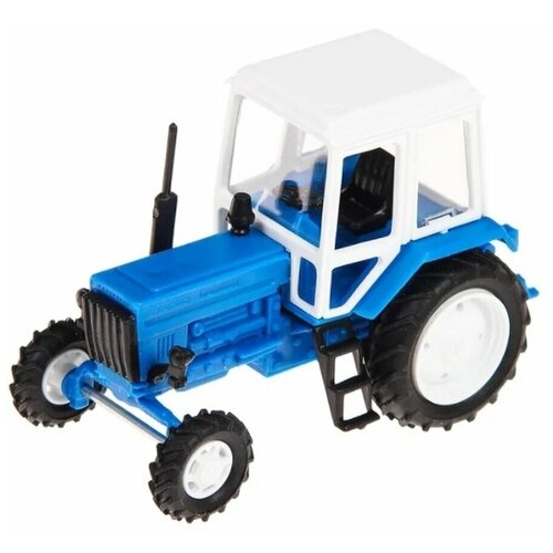 Купить Коллекционная модель, Трактор, Машинка детская, игрушки для мальчиков, вращение колес, синий, размер - 10см, Ярик, синий/черный, пластик, male