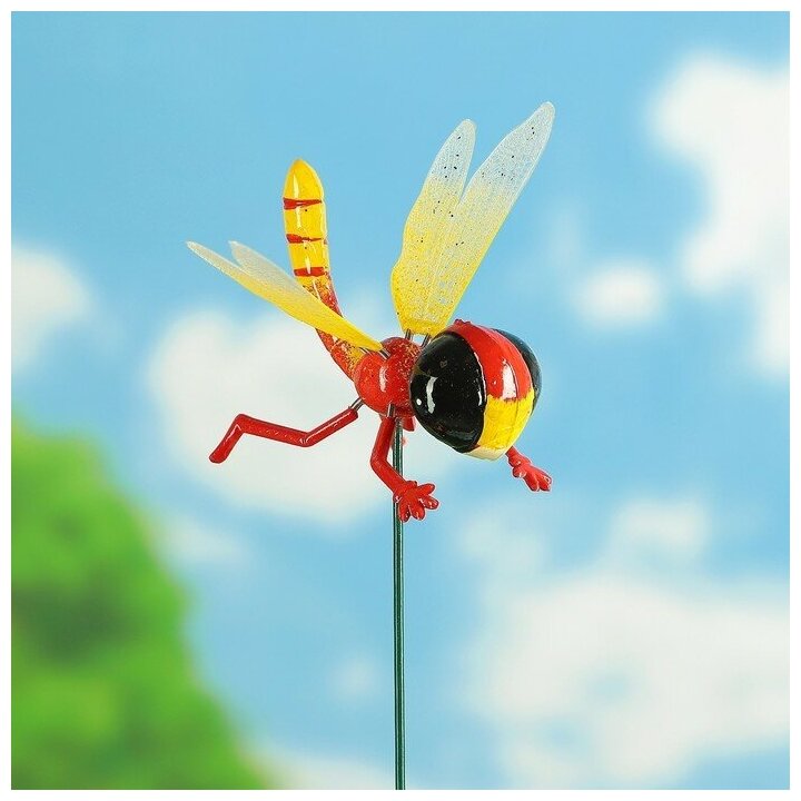 Штекер садовый "Пчела волшебница" 40см, микс - фотография № 3