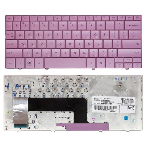 Клавиатура для ноутбука HP Compaq 6037B0039311 розовая 109000₽