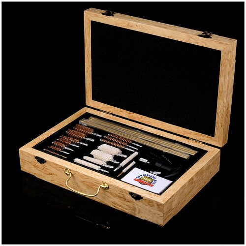 фото Набор для чистки ружей "медведь" из карельской берёзы русь великая