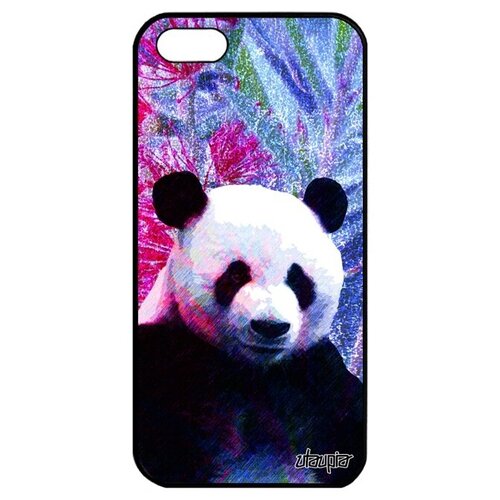 фото Противоударный чехол на мобильный // iphone 5 5s se (2016) // "большая панда" panda тибет, utaupia, фуксия