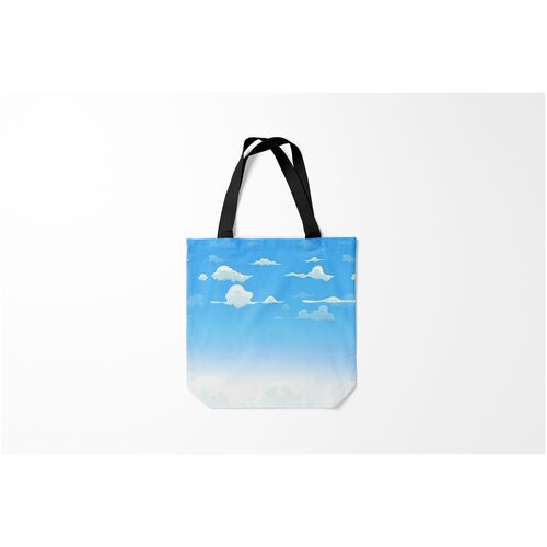 фото Сумка-шоппер / 40х40 см / популярные иллюстрации / природа летнее небо burnettie