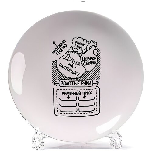 фото Тарелка coolpodarok душа нараспашку