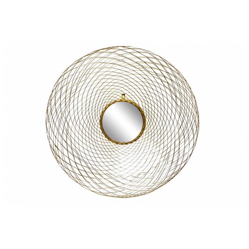 фото Зеркало с ажурной рамой золотой сеткой garda decor
