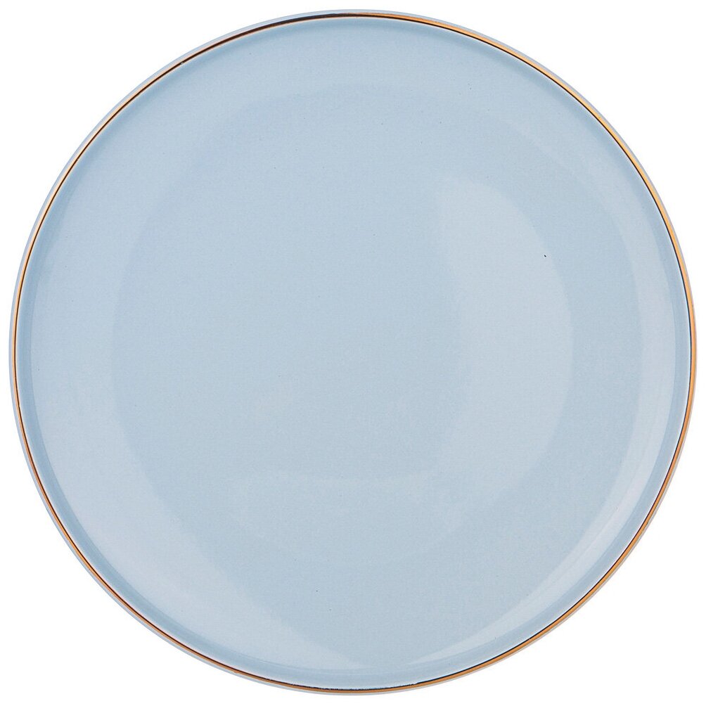 Тарелка обеденная Bronco solo 577-159 (165917) 26.5 см бледно-голубая