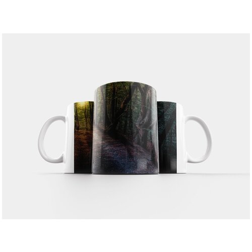 фото Кружка "лесная тропа, природа, пейзаж" 320 мл lotsprints