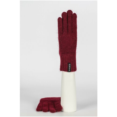 фото Перчатки ferz зимние, шерсть, размер m, бордовый