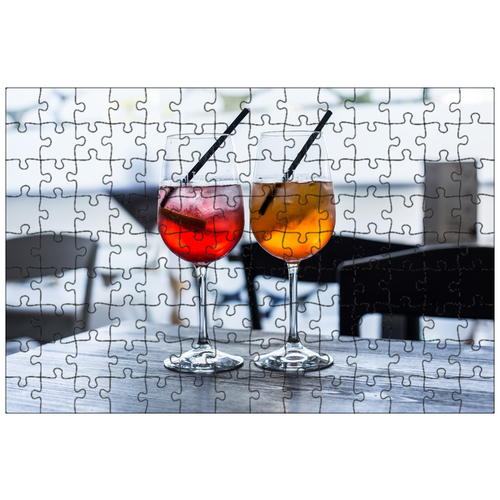 фото Магнитный пазл 27x18см."alcol, аперитив, счастливый час" на холодильник lotsprints