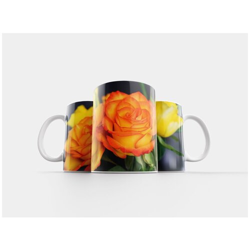 фото Кружка "роза, цвести, макрос" 320 мл lotsprints