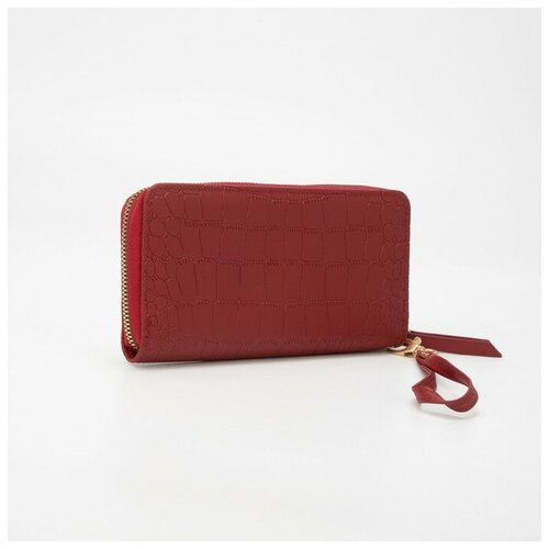 фото Кошелёк на молнии, цвет бордовый gorodok