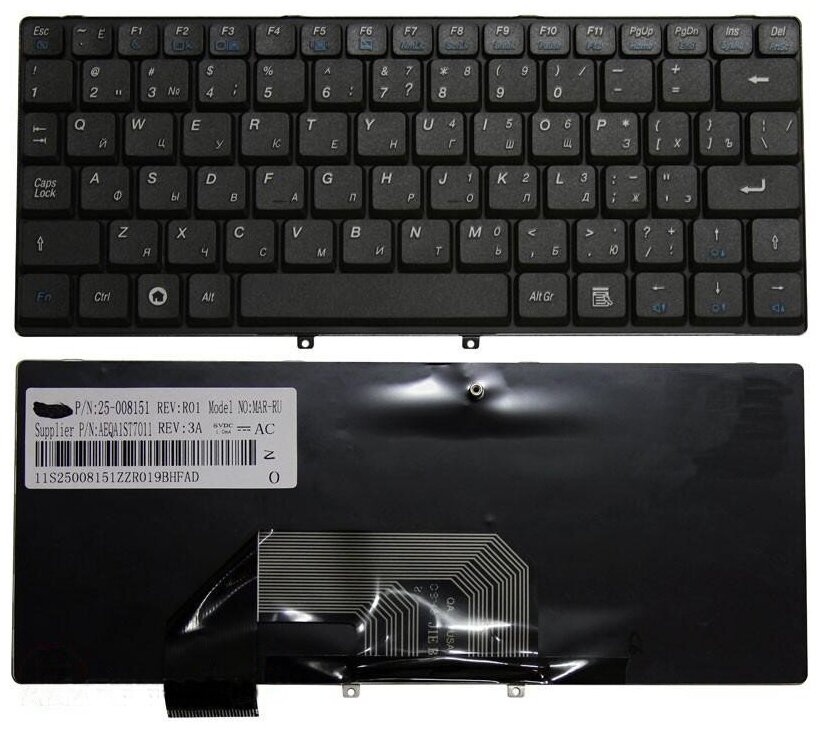 Клавиатура для ноутбука Lenovo 25-008128 черная 1420₽