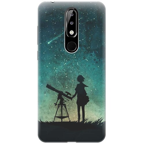 фото Gosso ультратонкий силиконовый чехол-накладка для nokia 5.1 plus / x5 (2018) с принтом "загадай желание"