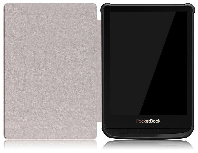 Чехол-обложка футляр MyPads для PocketBook 631 Plus Touch HD 2 из качественной эко-кожи тонкий с магнитной застежкой черный