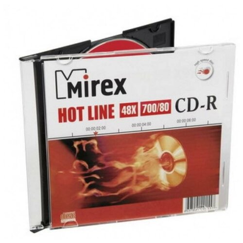 Диск CD-R, 700 Мб диск mirex cd r 700mb hotline 48x slim box упаковка 3 шт