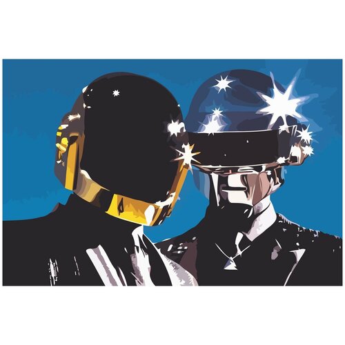 Картина по номерам на холсте Daft punk - 2