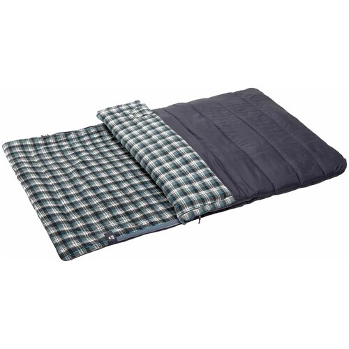 Двухместный спальный мешок с фланелью Jungle Camp Fargo Double серый 70959 5790₽