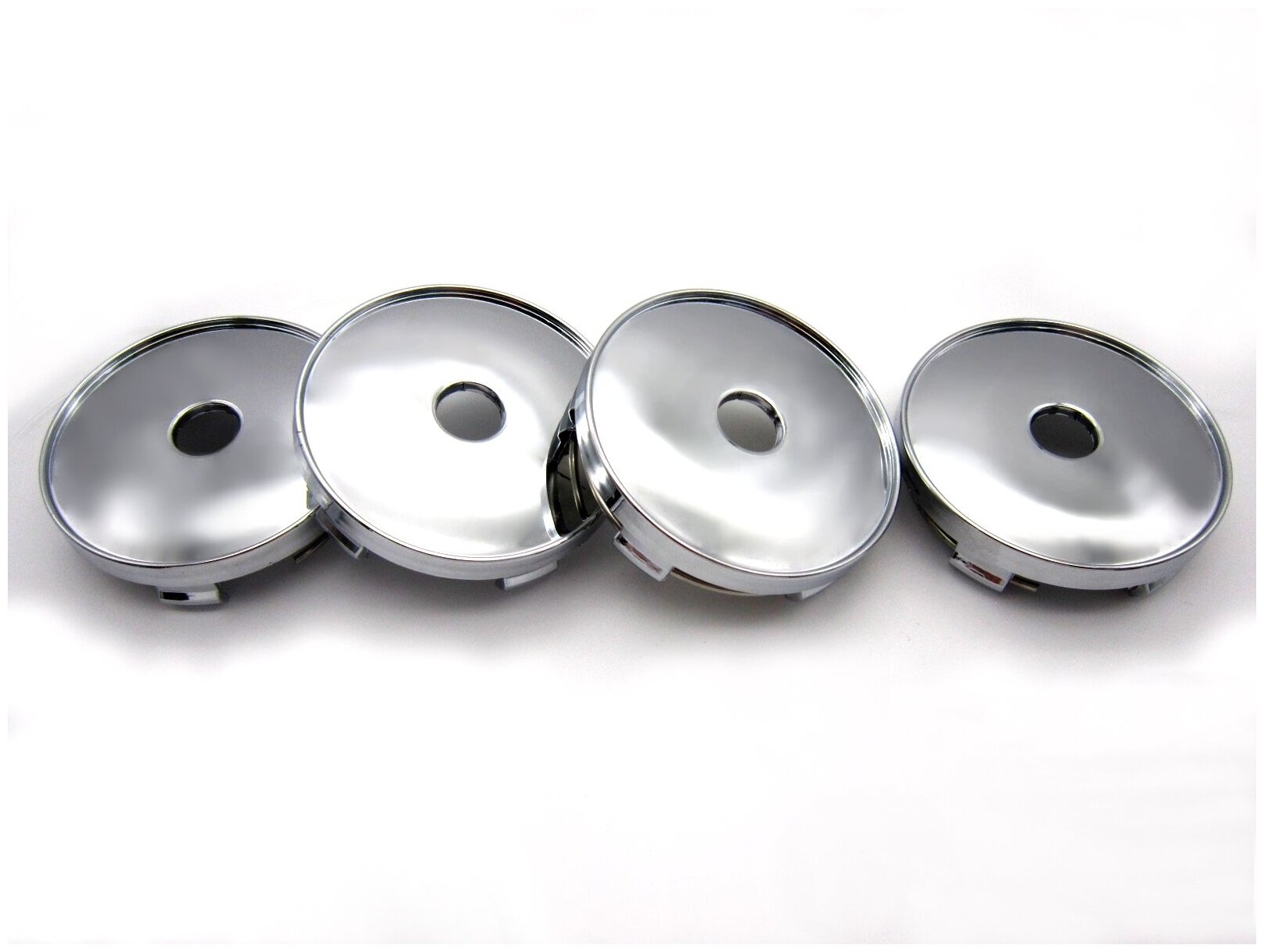 Колпачки заглушки на литые диски хромированные 60/56 комплект 4 