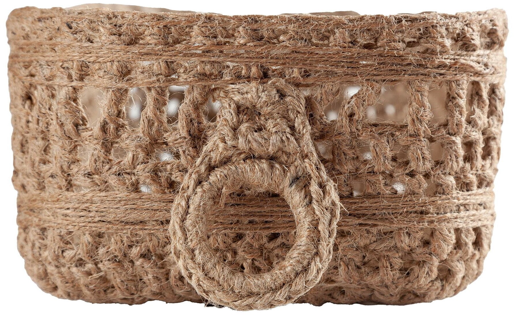 фото Корзинка для хранения/коробка из джута ручной работы