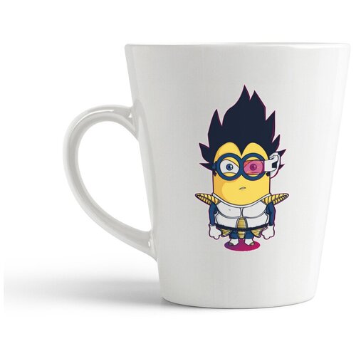 фото Кружка-латте coolpodarok миньен в костюме супергероя