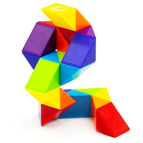 Головоломка Змейка Рубика LanLan Rainbow, радужная головоломка lanlan змейка рубика rainbow 72 блока