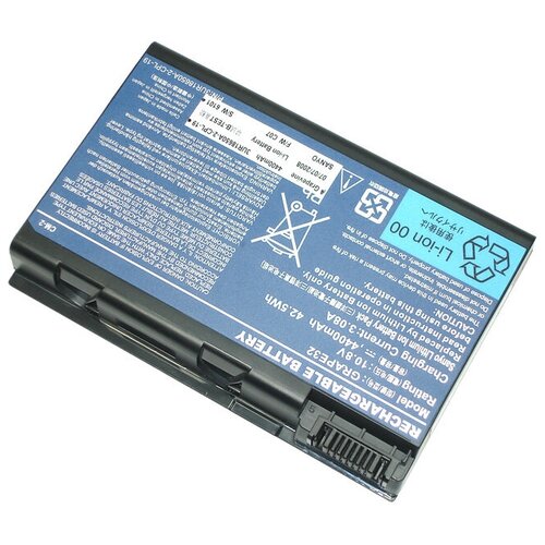 Аккумуляторная батарея iQZiP для ноутбука Acer Aspire 5100 (BATBL50L6) 10,8-11,1V 5200mAh OEM черная аккумуляторная батарея pitatel bt 1011 для acer 4ur18650f 2 qc140 cgr b 423ae