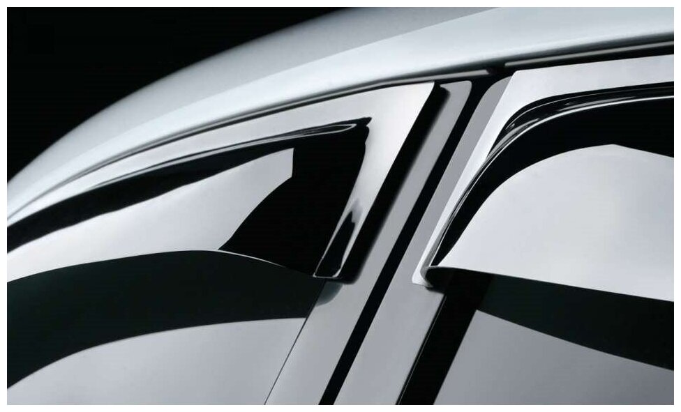 Ветровики SkyLine Lexus CT 200h SD 2011- (with 12mm chrome molding)