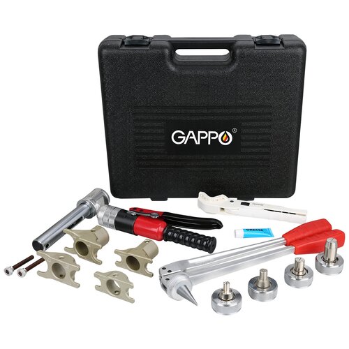 Комплект гидравлического инструмента для труб PEX и аксиальных фитингов Gappo G1803 16x2.2,20x2.8 25x3.5,32x4.4 уп. 1 шт.