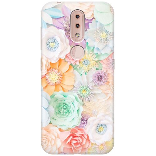 фото Gosso ультратонкий силиконовый чехол-накладка для nokia 4.2 с принтом "цветочное многообразие"