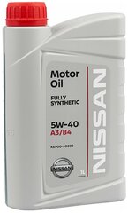 Масло моторное NISSAN 5W-40 A3/B4 1 л.