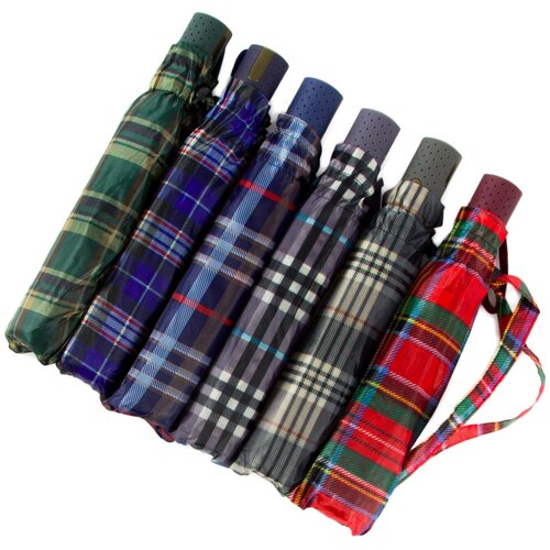 Зонт женский Jin Клетка, полуавтоматический, в ассортименте