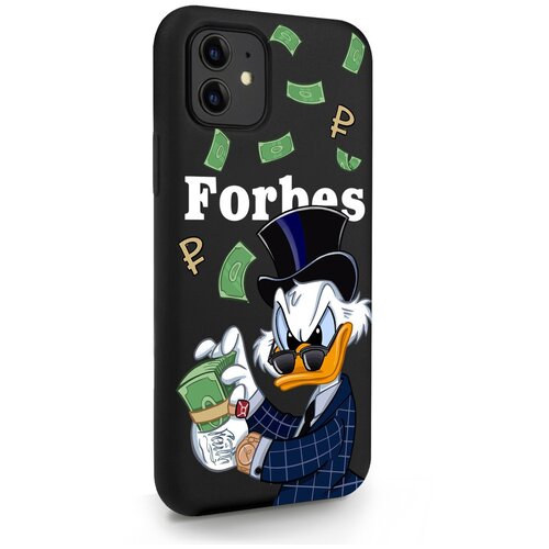 фото Черный силиконовый чехол musthavecase для iphone 11 богатая утка с деньгами для айфон 11 противоударный
