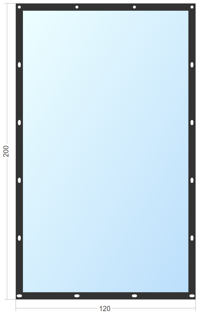 Мягкое окно Софтокна 120х200 см, Прозрачная пленка 0,7мм, Французский замок, Черная окантовка, Комплект для установки - фотография № 3