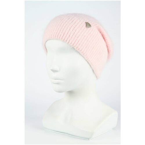 шапка бини ferz зимняя шерсть утепленная размер uni розовый Шапка бини Ferz, размер UNI, розовый