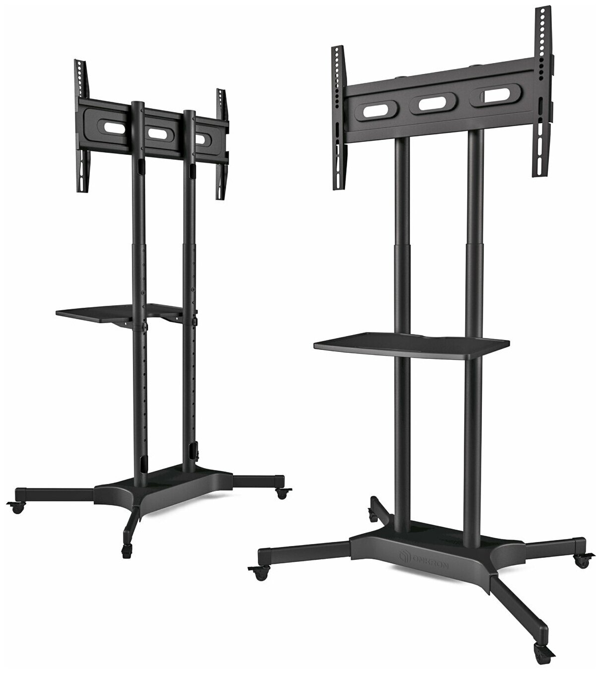 ONKRON стойка для телевизора с кронштейном 40"-65", мобильная, чёрная ...