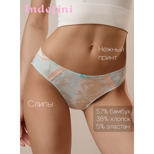 фото Трусы indefini, размер s(44), оранжевый, голубой