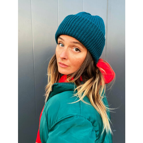 фото Шапка бини zhaki, размер onesize, зеленый