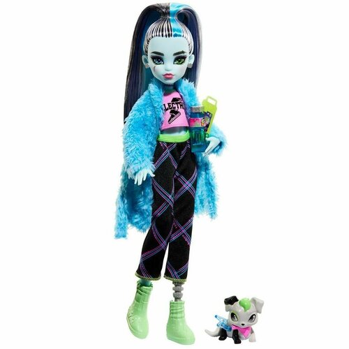 Монстр Хай Френки Штейн - Пижамная вечеринка HKY68 monster high doll and sleepover accessories clawdeen wolf creepover party кукла монстер хай клодин вульф вечеринка с ночевкой hky67