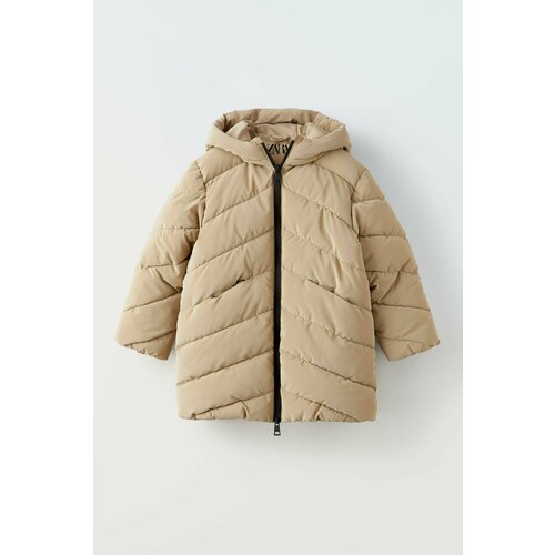 Куртка Zara, размер 8-9 years (130 cm), бежевый