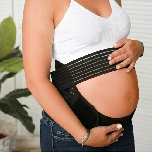 Бандаж для беременных до и послеродовой универсальный, XXL , черный