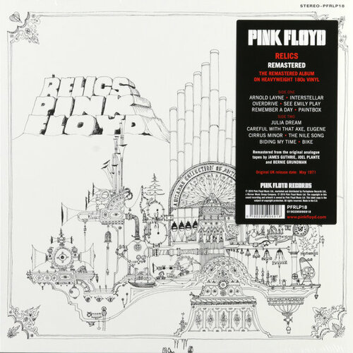 виниловая пластинка pink floyd relics 0190295996918 Виниловая пластинка PINK FLOYD - RELICS (180 GR)