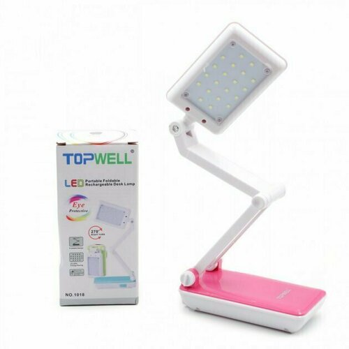 Настольная складная лампа Top Well розовая 549₽