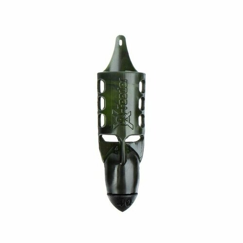 фото Груз-кормушка пластиковая x-feeder pl camo bullet flying-2 m, цвет камо, 40 г, 32 мл