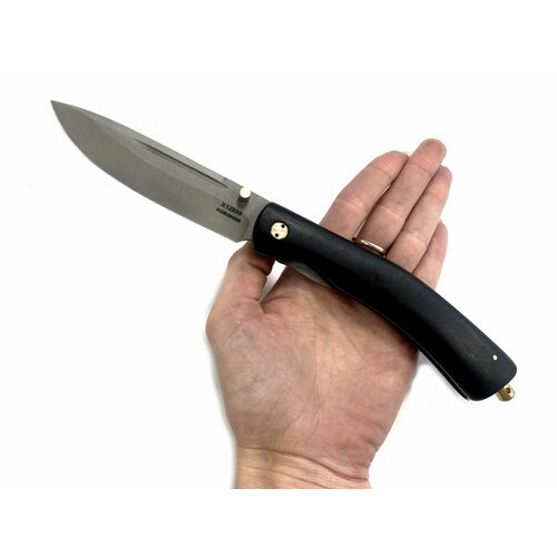 Складной нож Попутчик, Х12МФ, черный граб