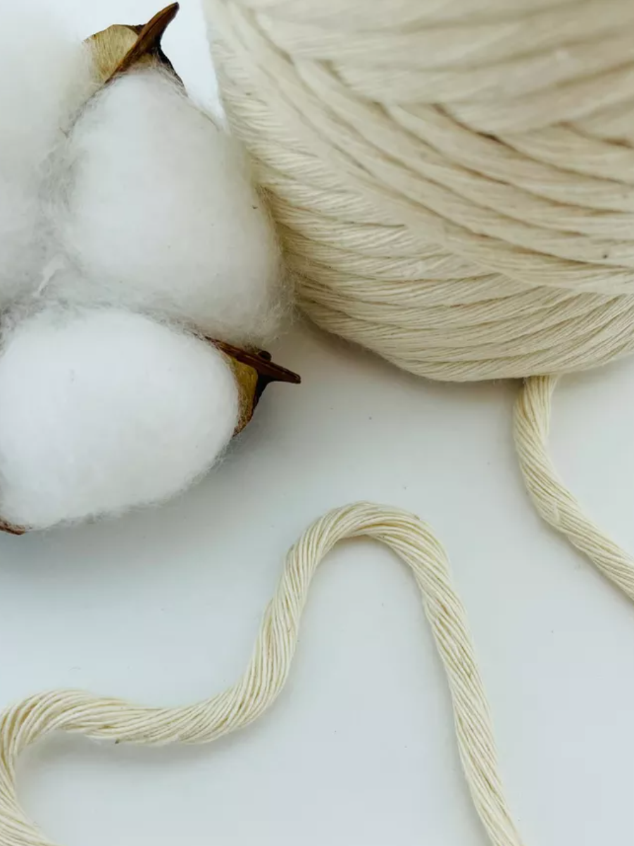 Фитиль для свечи кручёный 40 нитей 3,4 мм 50 метров хлопковый — фото 1