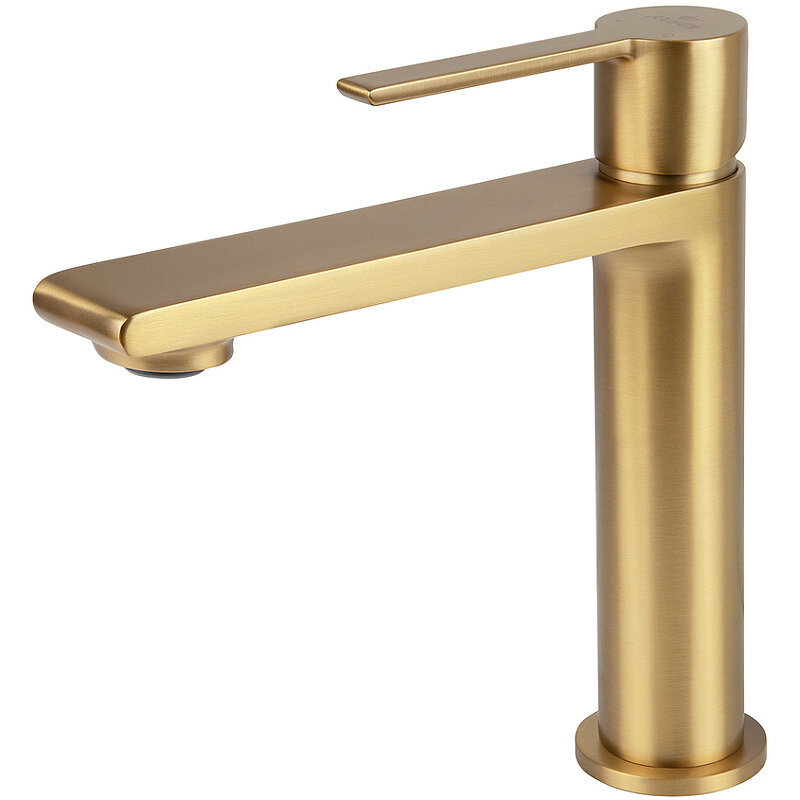 фото Смеситель для раковины Kaiser Serio 05311-3 Шлифованное золото