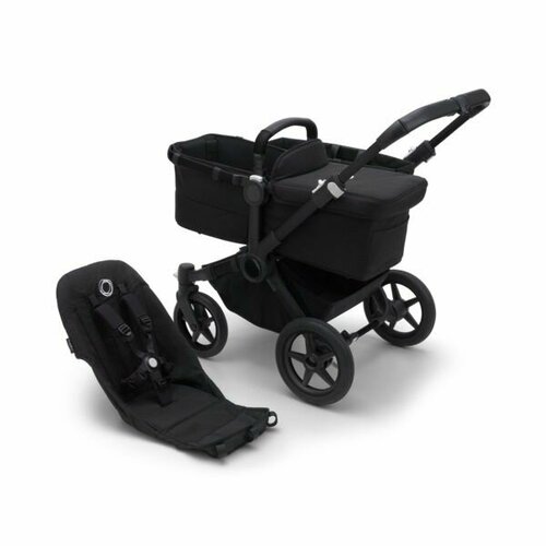 Коляска 2 в1 Bugaboo Donkey 5 base Black/Midnight black 100002034 без капюшона