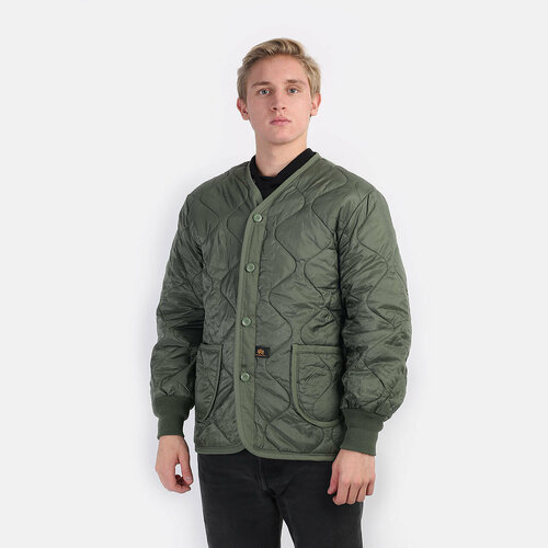 фото Куртка alpha industries als/92, размер m, зеленый