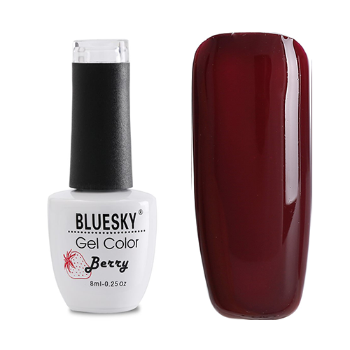 BlueSky, Гель-лак Berry #007, 8 мл (темно-бордовый)