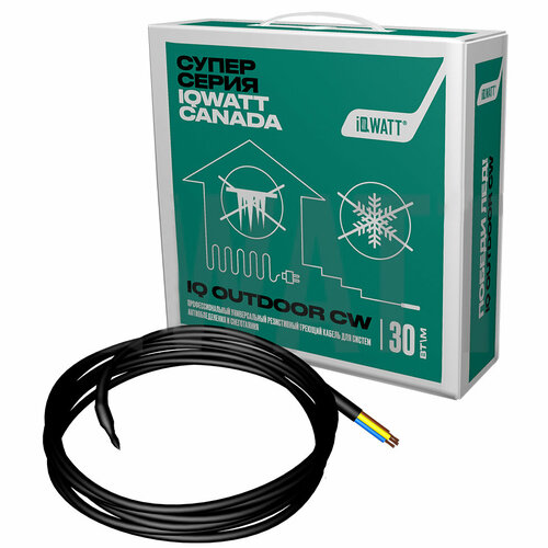 Греющий кабель для систем антиобледенения и снеготаяния IQ OUTDOOR CW-110M