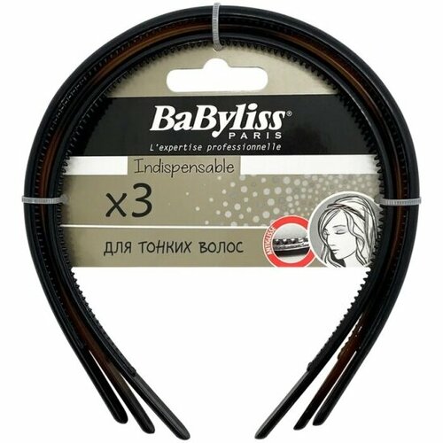 Ободок для волос BABYLISS , 3 шт